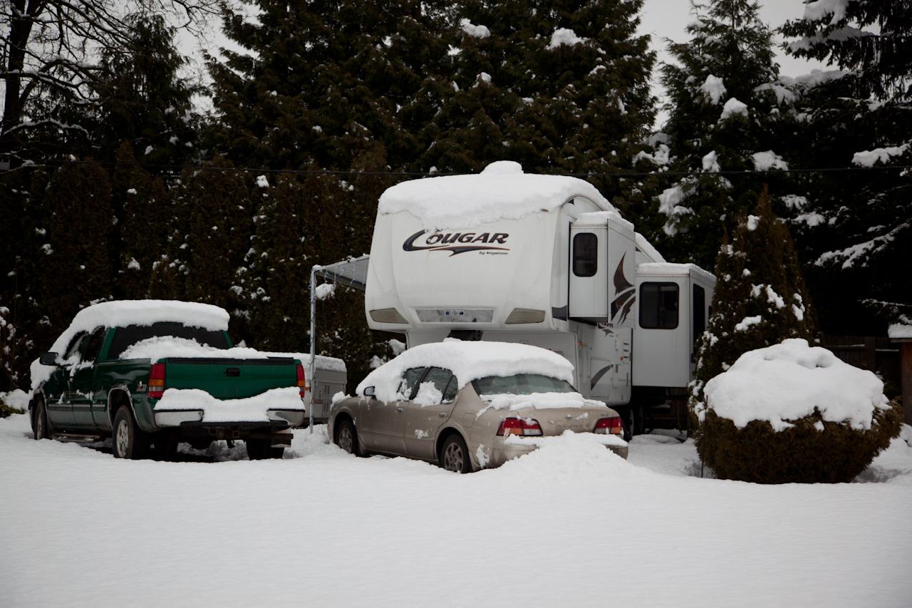 Camping im Schnee